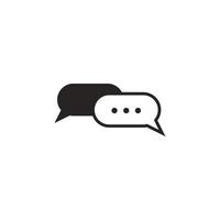 Speech bubble icon vector