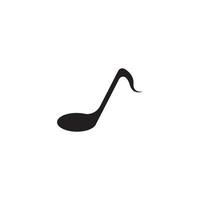 icono de notas musicales vector