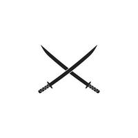 katana sword icon vector