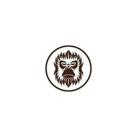 monkey logo vector illustration template design.