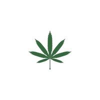 logo de hoja de cannabis vector