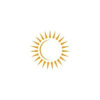 sol - diseño de símbolo de ilustración de vector de icono de verano