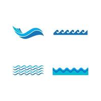 water wave logo vector