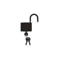 lock and key icon vector