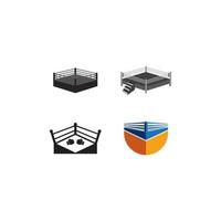 boxing ring icon vector