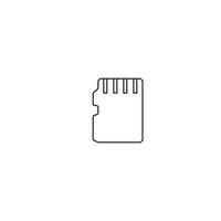 SD card icon vector