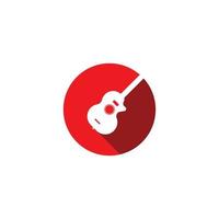 guitar logo vector illustration symbol design