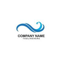 water wave logo vector