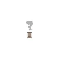 chimney vector logo illustration