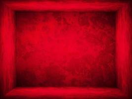 Red gradient wall. blank studio room. plain studio background photo