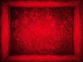 Red gradient wall. blank studio room. plain studio background photo