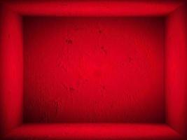 Red gradient wall. blank studio room. plain studio background photo