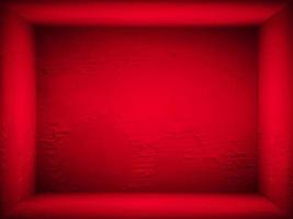 Red gradient wall. blank studio room. plain studio background photo