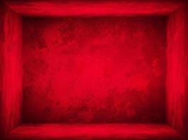 Red gradient wall. blank studio room. plain studio background photo