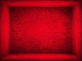 Red gradient wall. blank studio room. plain studio background photo