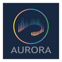 aurora logo design icon illustration vector template