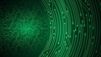 Cyber Technology Modern Background vector