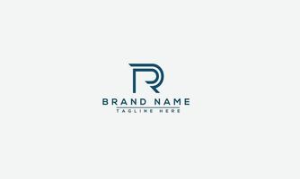 PR Logo Design Template Vector Graphic Branding Element.