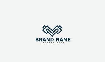 MV Logo Design Template Vector Graphic Branding Element.