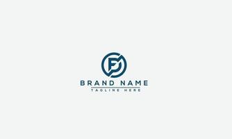 DF Logo Design Template Vector Graphic Branding Element.