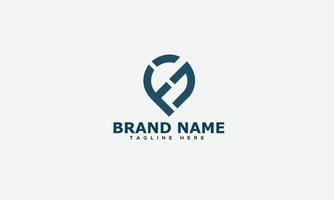 FG Logo Design Template Vector Graphic Branding Element.