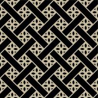 seamless pattern of rectangular patterned batik in black and white vector