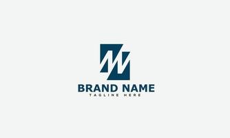 WM Logo Design Template Vector Graphic Branding Element.