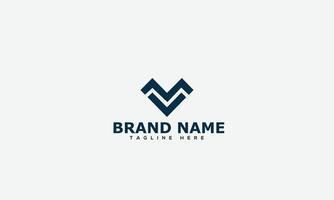 MV Logo Design Template Vector Graphic Branding Element.