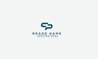 CP Logo Design Template Vector Graphic Branding Element.