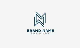 WM Logo Design Template Vector Graphic Branding Element.