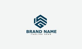 ICG Logo Design Template Vector Graphic Branding Element.