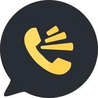 Speakerphone smartphone app button icon vector