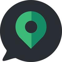 vector de icono de botón de aplicación de teléfono móvil de ubicación gps