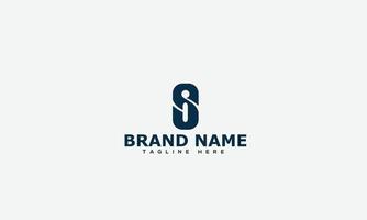 SI Logo Design Template Vector Graphic Branding Element.