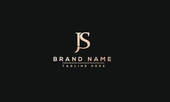 JS Logo Design Template Vector Graphic Branding Element