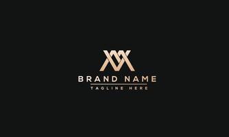 MV Logo Design Template Vector Graphic Branding Element