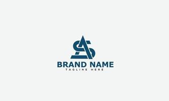 SA Logo Design Template Vector Graphic Branding Element