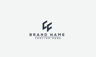 CF Logo Design Template Vector Graphic Branding Element.