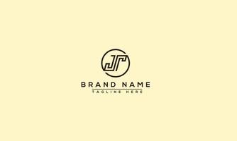 JT Logo Design Template Vector Graphic Branding Element.
