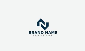 N Logo Design Template Vector Graphic Branding Element.