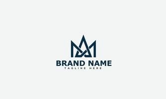 MA Logo Design Template Vector Graphic Branding Element.