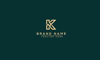 K Logo Design Template Vector Graphic Branding Element.