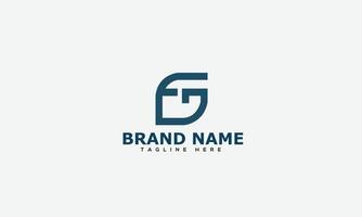 FG Logo Design Template Vector Graphic Branding Element.