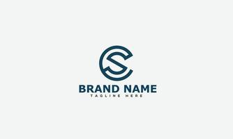 CS Logo Design Template Vector Graphic Branding Element.