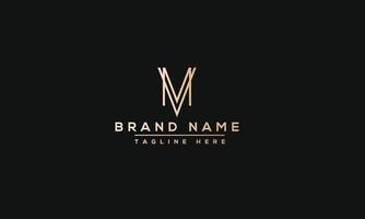 MV Logo Design Template Vector Graphic Branding Element