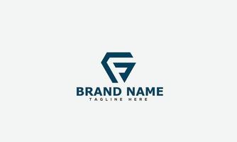 FG Logo Design Template Vector Graphic Branding Element.