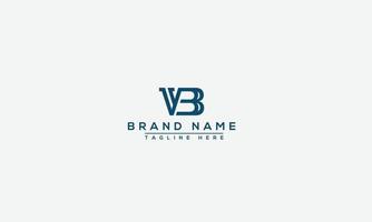 VB Logo Design Template Vector Graphic Branding Element.