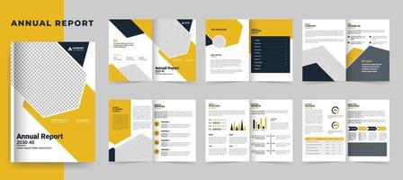 Business Brochure template or annual report layout design for company profile and corporate brochure design or booklet vector