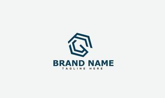 FG Logo Design Template Vector Graphic Branding Element.