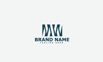 MW Logo Design Template Vector Graphic Branding Element